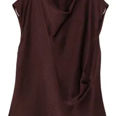 Блузка с драпированным вырезом