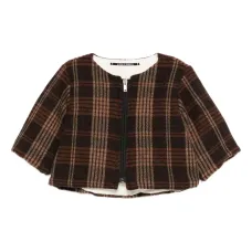 Куртка на молнии в клетку