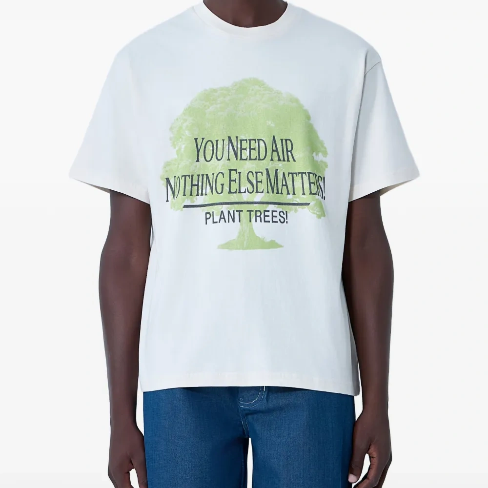 Футболка с графическим принтом и круглым вырезом