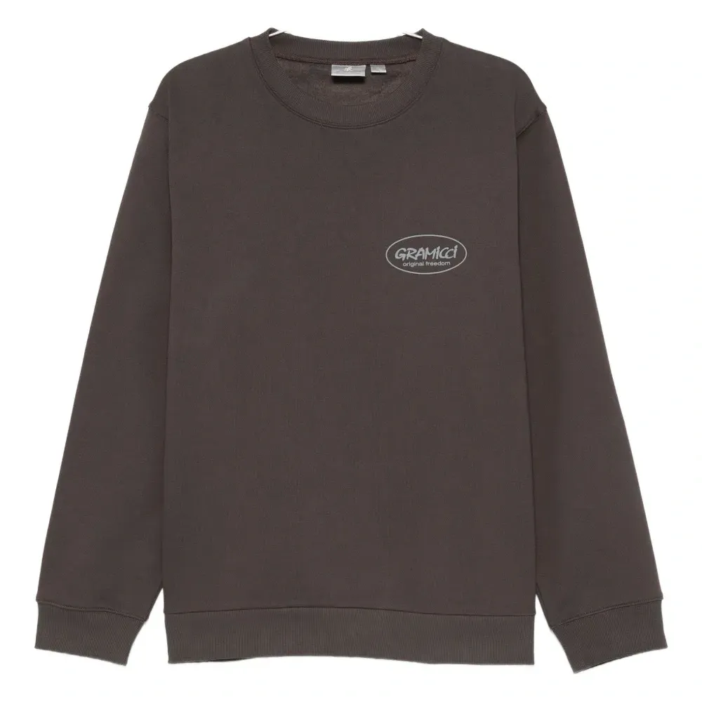 Свитшот с принтом-логотипом и круглым вырезом Свитшот с принтом-логотипом и круглым вырезом