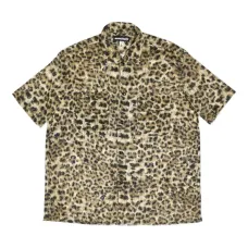 Рубашка с короткими рукавами и леопардовым принтом