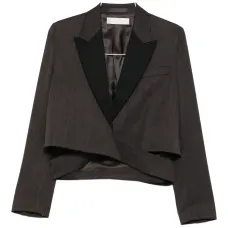 Пиджак с лацканами-шалькой