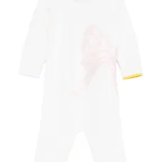 Вязаный комбинезон с бантом