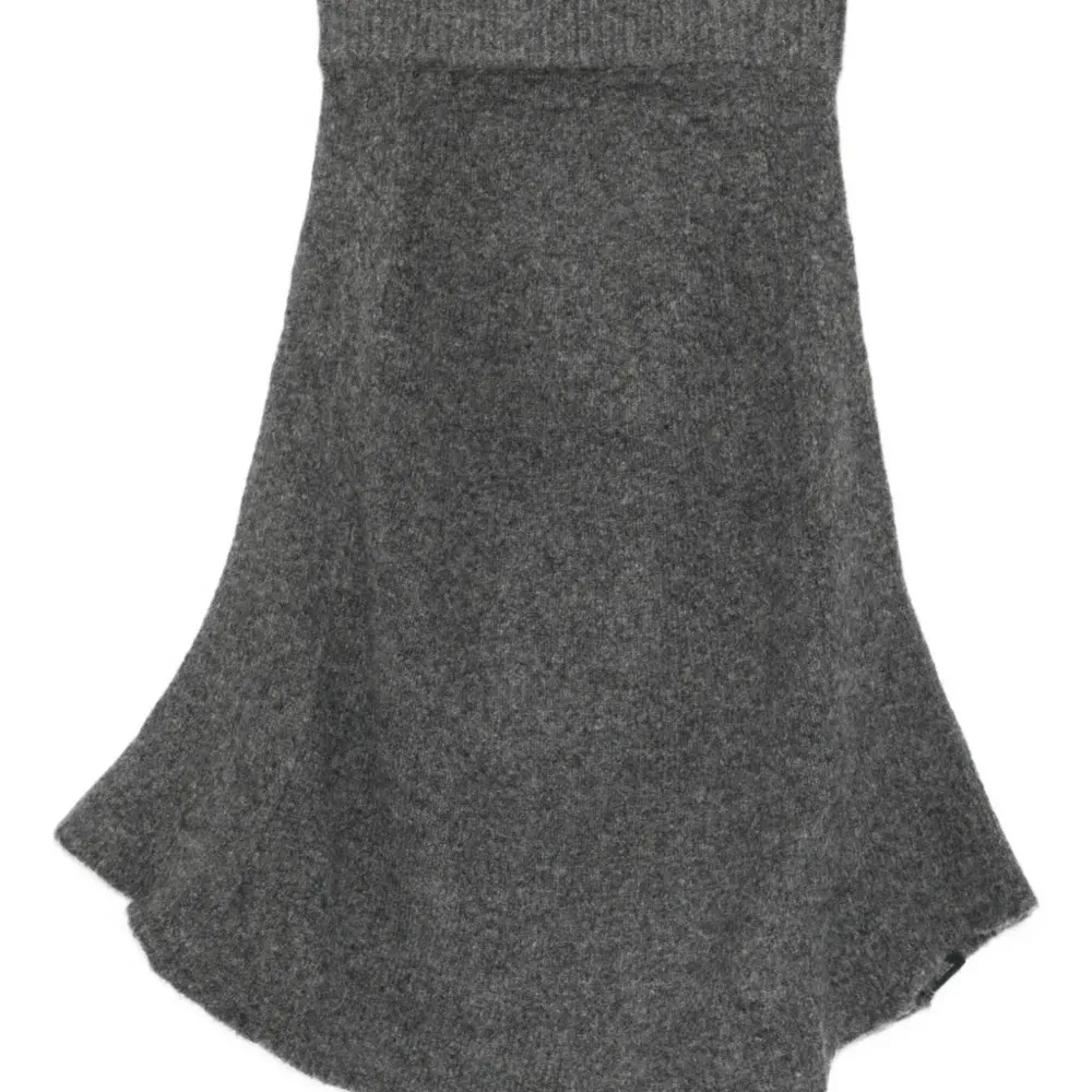 Юбка А-силуэта в рубчик