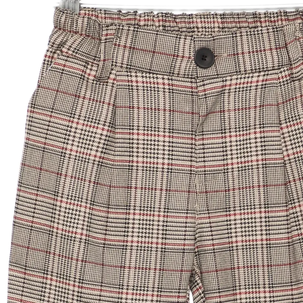 Брюки в клетку на резинке