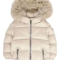 Стеганая куртка с отделкой из меха