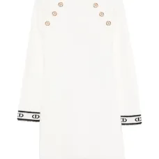 Платье с отделкой логотипом Платье с отделкой логотипом