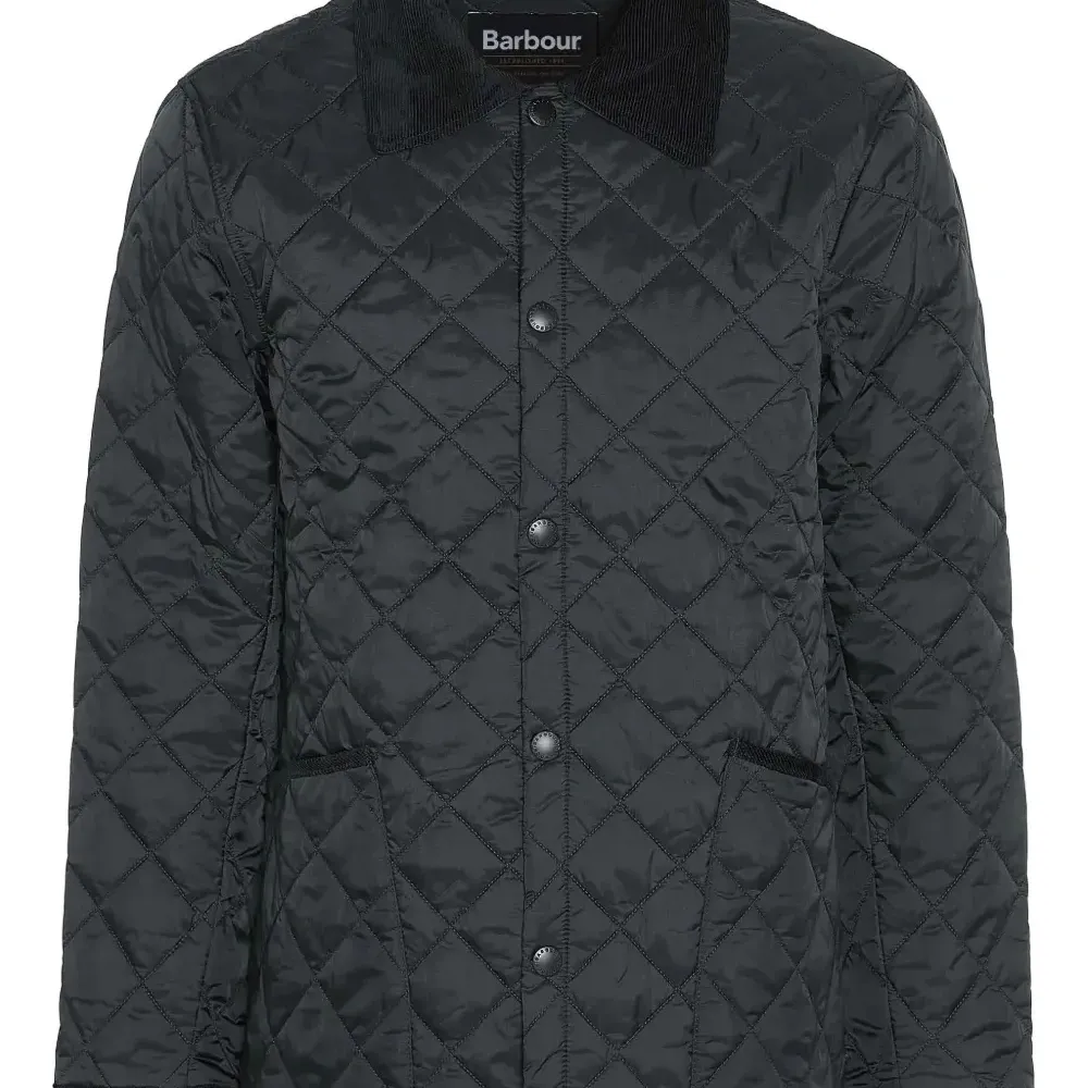 Стеганая куртка с бриллиантовым узором и вельветовым воротником