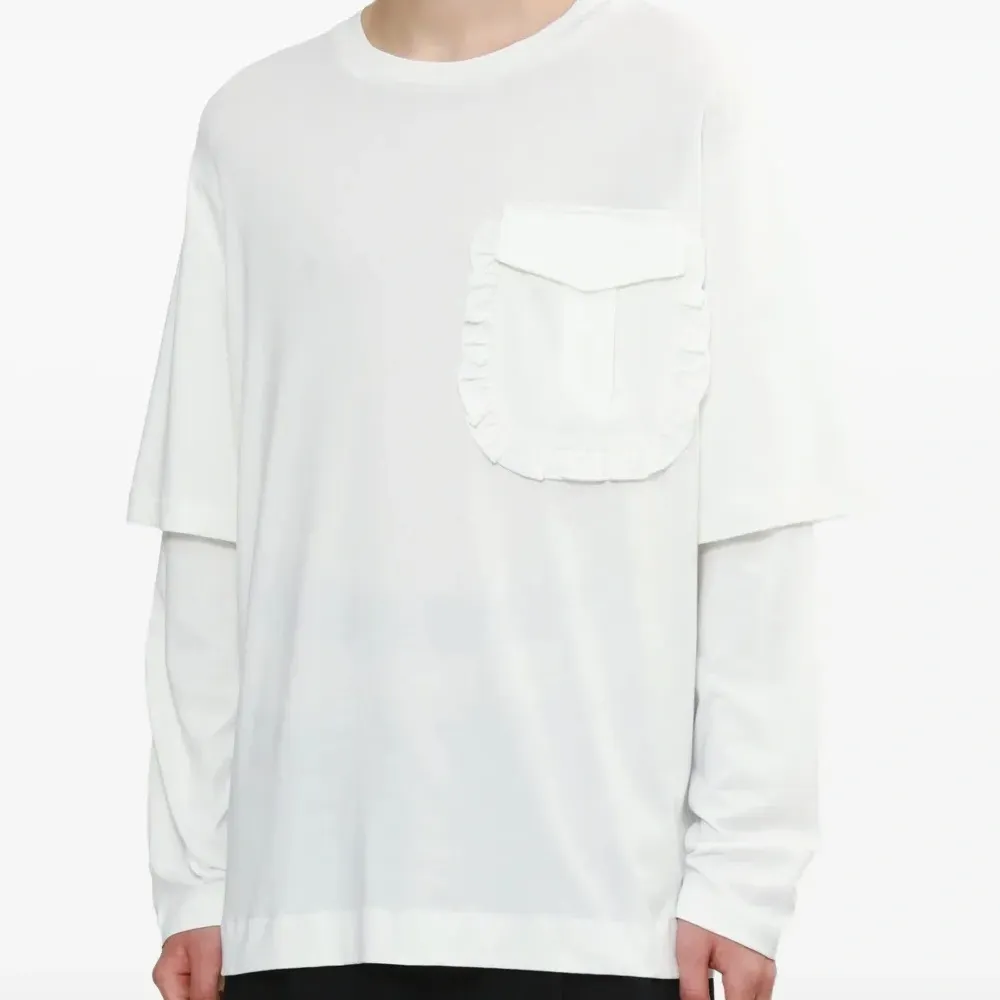 Многослойная футболка с оборками