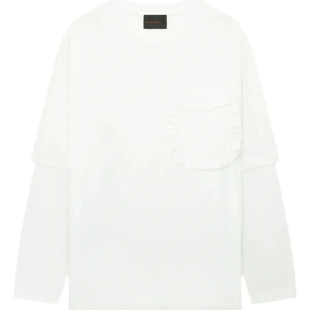 Многослойная футболка с оборками