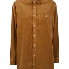 Вельветовая рубашка с нагрудным карманом