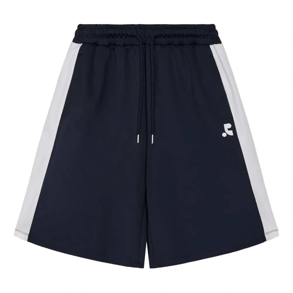 Шорты из комбинированного трикотажа