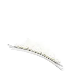 Заколка для волос с бантом и искусственным жемчугом