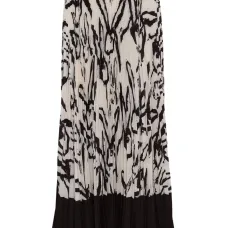 Плиссированная юбка с принтом в виде кролика