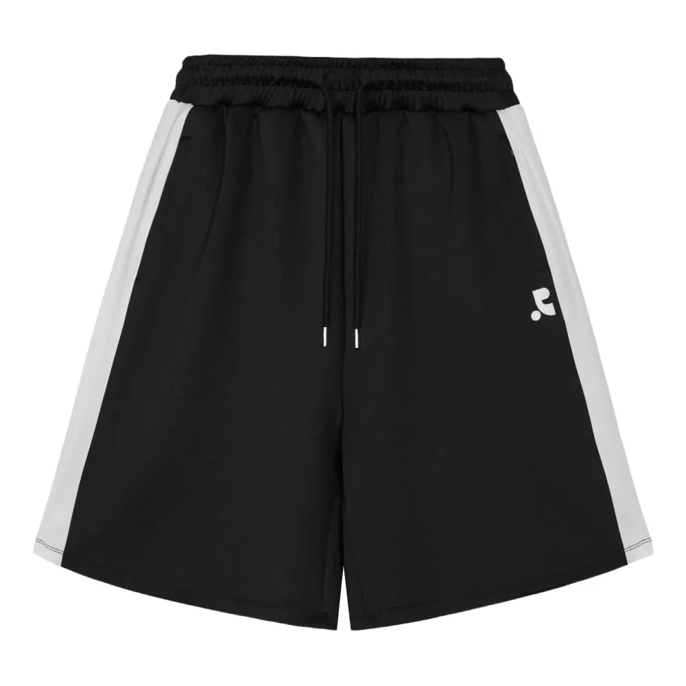 Шорты из комбинированного трикотажа