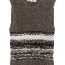 Полосатый топ с узором фэр-айл