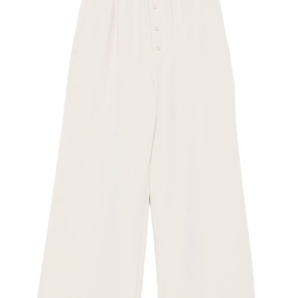 Брюки с эластичным поясом и застёжкой на пуговицы спереди