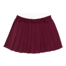 Плиссированная повседневная юбка с эластичным поясом