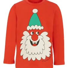 Лонгслив с изображением лица Санты