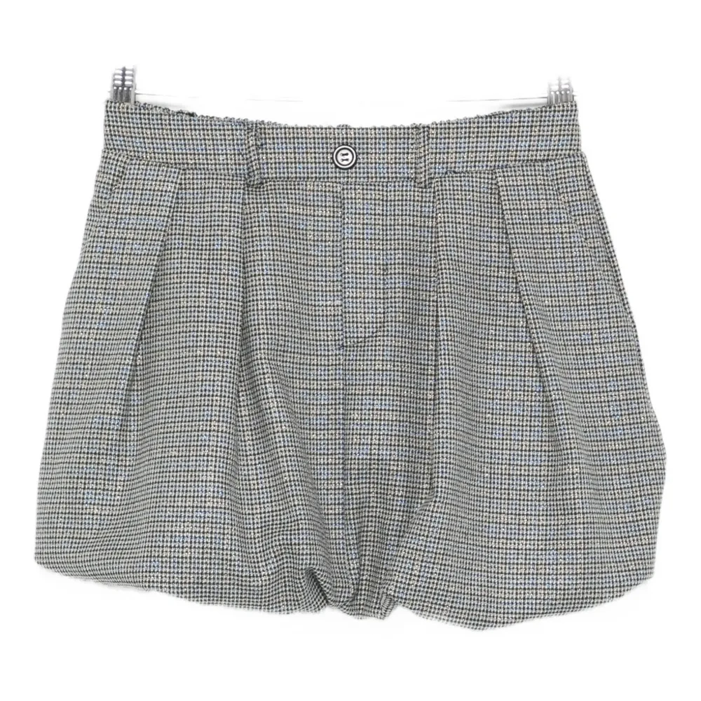 Плиссированная повседневная юбка в клетку