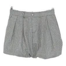 Плиссированная повседневная юбка в клетку