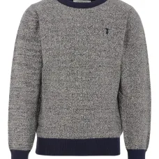 Крапчатый свитер с круглым вырезом Крапчатый свитер с круглым вырезом