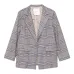 Пиджак в клетку с карманами