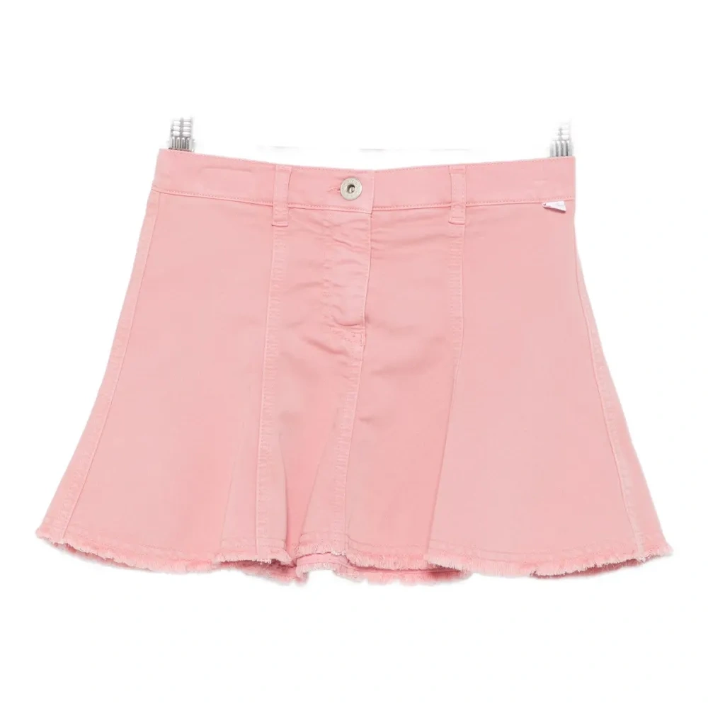 Юбка с необработанным краем