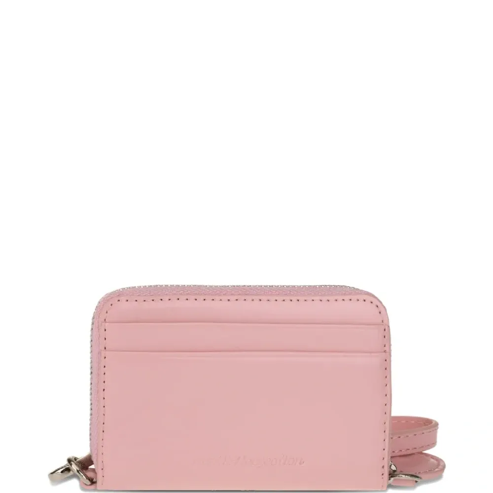 Кошелек из кожи на молнии