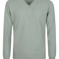 Кашемировый свитер с V-образным вырезом