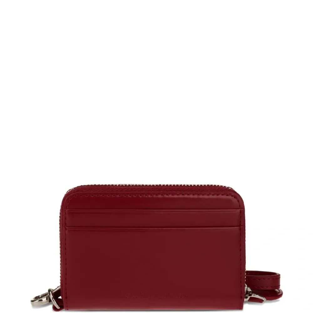 Кожаный кошелёк на молнии