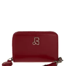 Кожаный кошелёк на молнии