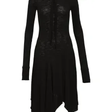 Платье с капюшоном и асимметричным кроем Платье с капюшоном и асимметричным кроем