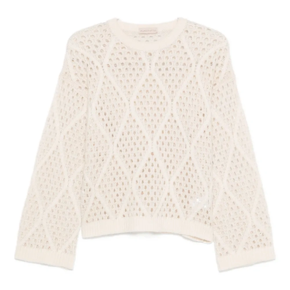 Свитер фактурной вязки