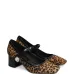 Туфли-лодочки Tieli с леопардовым принтом и украшением, каблук 50 мм Туфли-лодочки Tieli с леопардовым принтом и украшением, каблук 50 мм