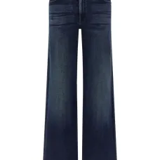 Джинсы с завышенной талией и широкими штанинами