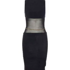 Платье миди без рукавов