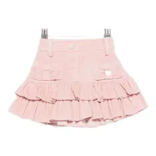 Юбка из вельвета с оборками