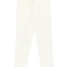 Брюки прямого кроя на завязках