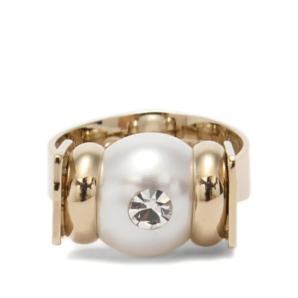 Кольцо с искусственным жемчугом