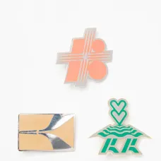 Значки с графическим принтом