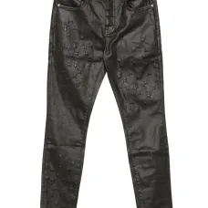 Джинсы с тиснением в виде звезд