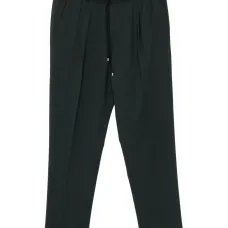 Шерстяные зауженные брюки