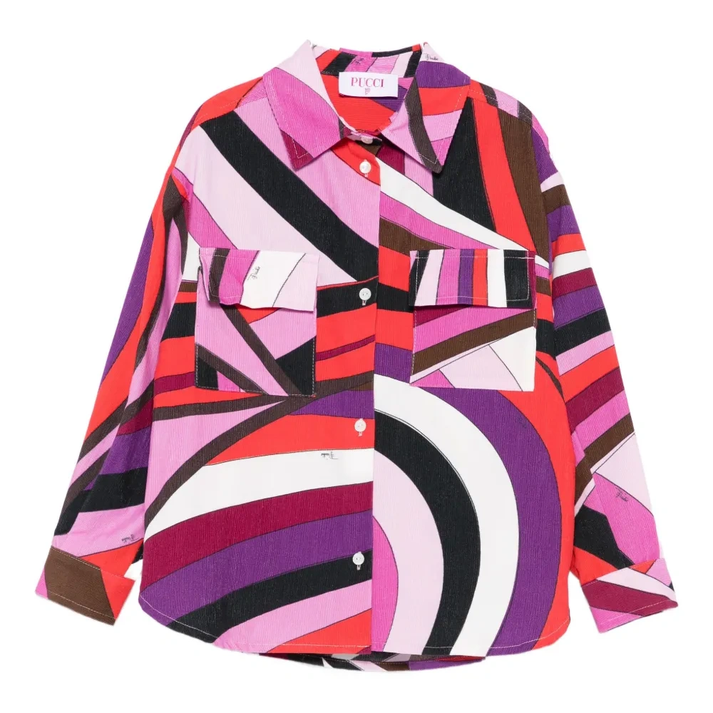 Рубашка с геометричным принтом