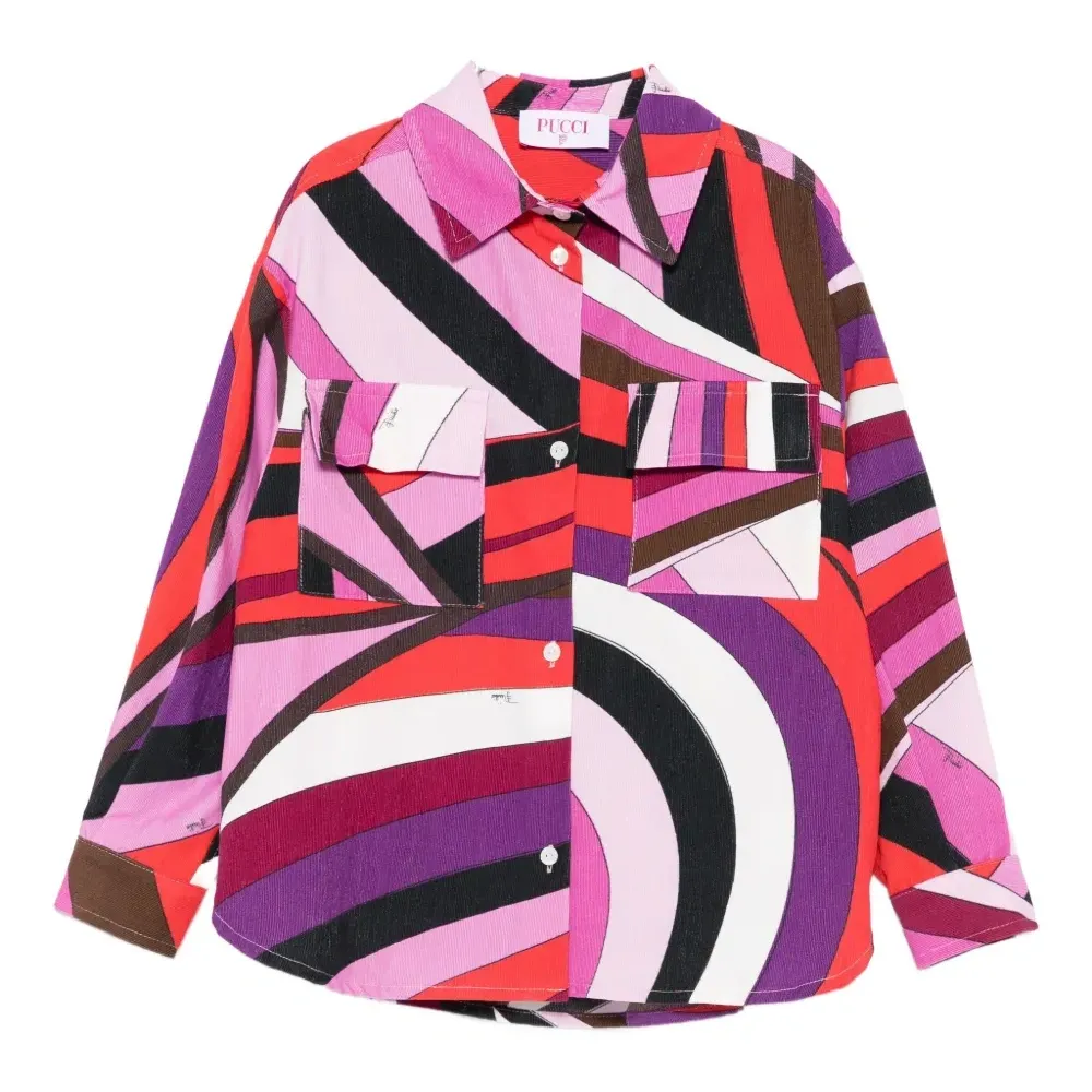 Рубашка с геометричным принтом