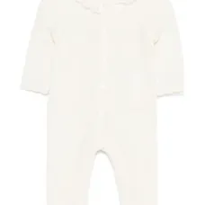 Комбинезон с кружевным воротником