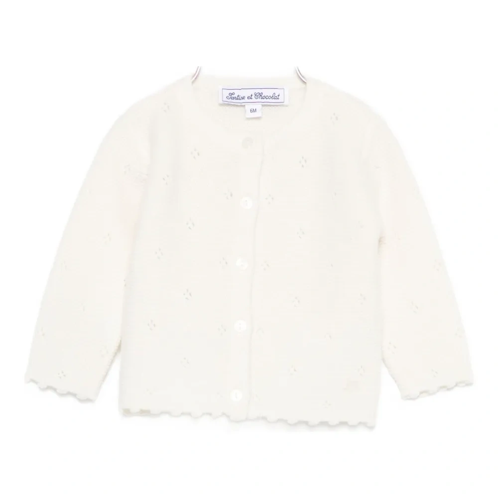 Кардиган с волнистым краем