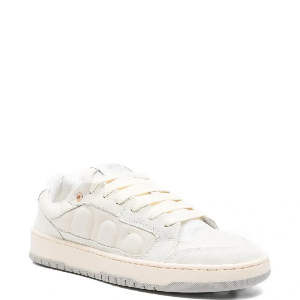 Кожаные кроссовки с наполнителем