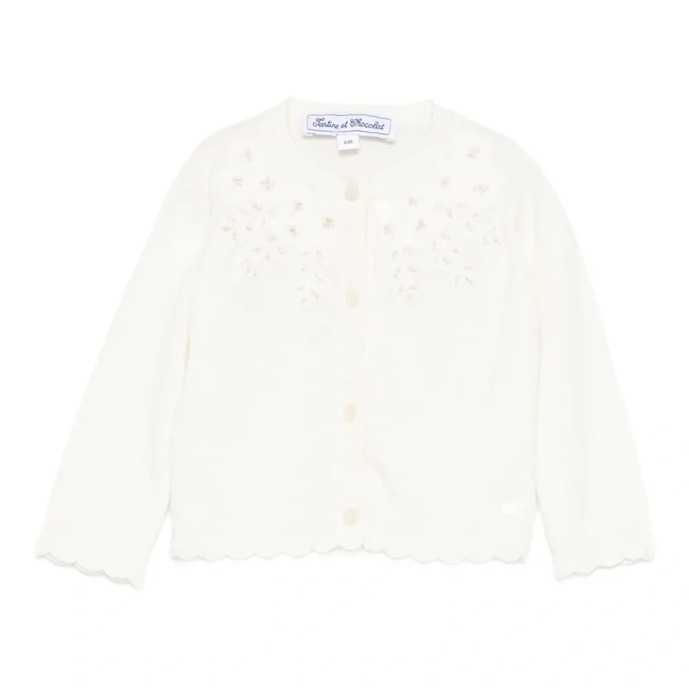 Кардиган с фестонами