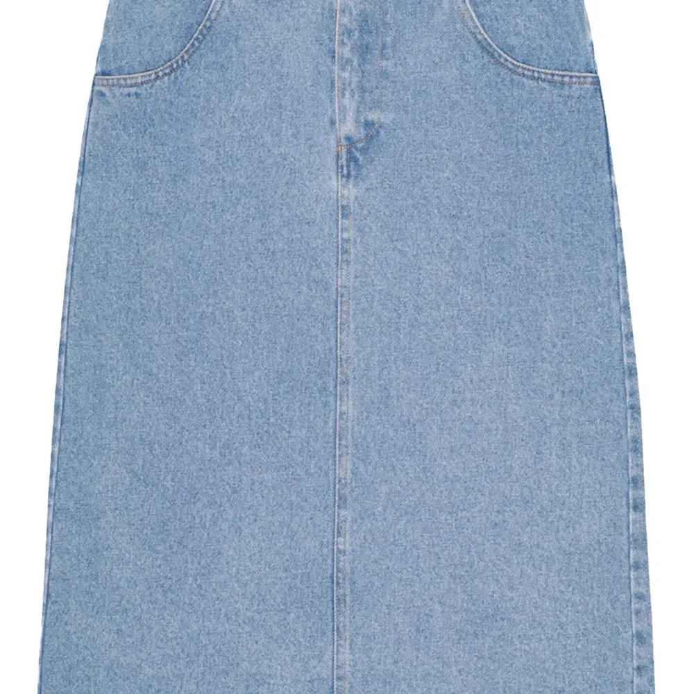 Джинсовая юбка миди